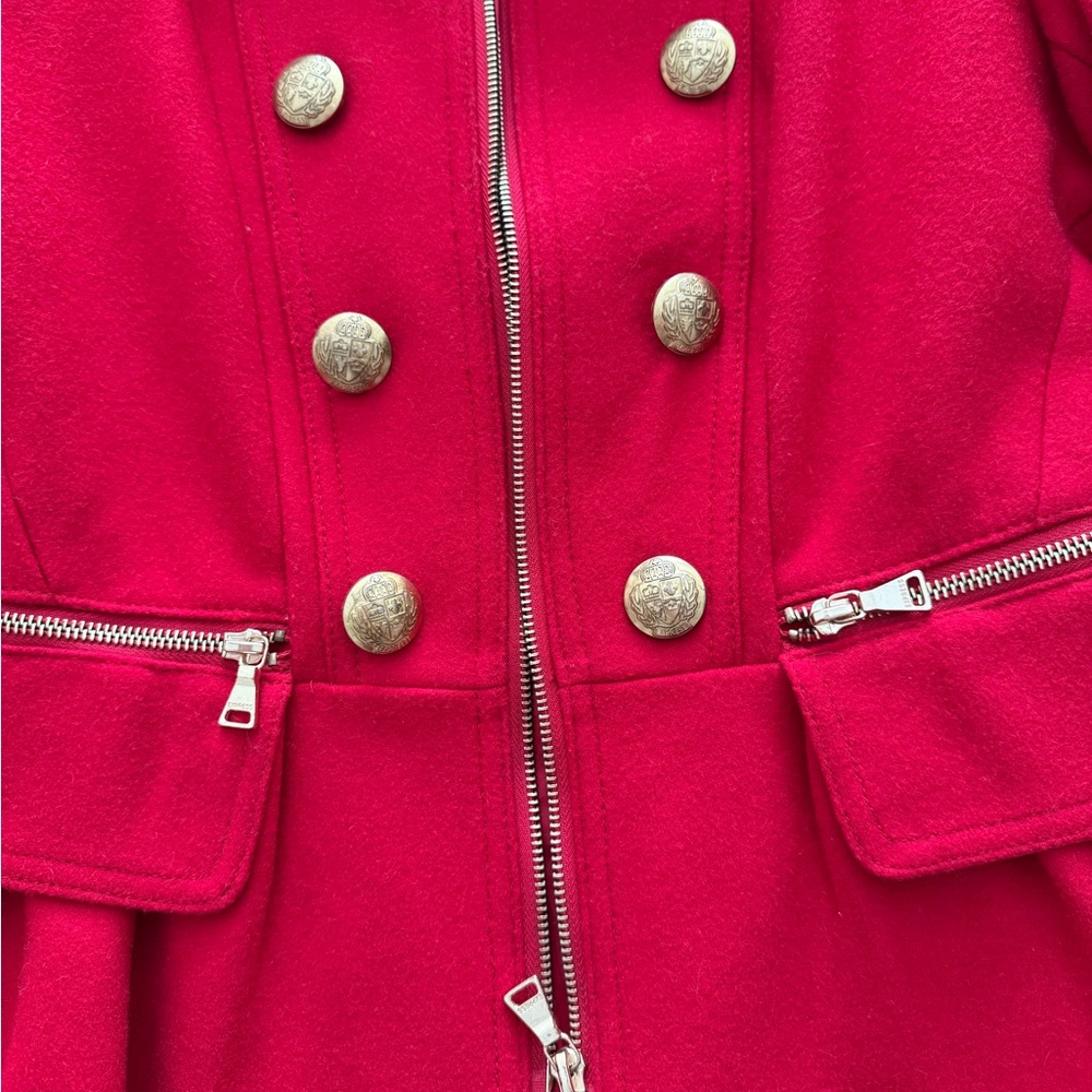Express Red Jacket with Gold Accents - Picture 4 of 13